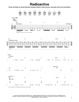 page one of Radioactive (Guitar Lead Sheet)
