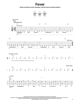 page one of Fever (Guitar Lead Sheet)