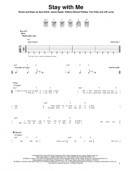 page one of Stay With Me (Guitar Lead Sheet)