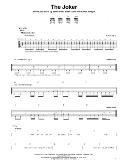 page one of The Joker (Guitar Lead Sheet)