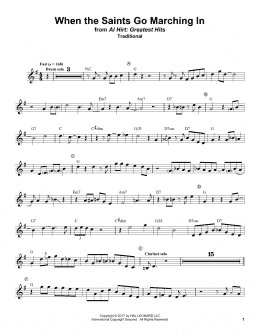 page one of When The Saints Go Marching In (Trumpet Transcription)