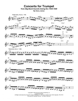 page one of Concerto For Trumpet (Trumpet Transcription)
