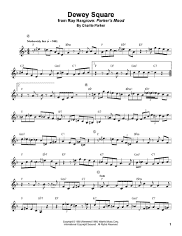 page one of Dewey Square (Trumpet Transcription)