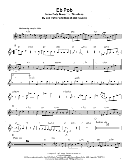 page one of Eb Pob (Trumpet Transcription)