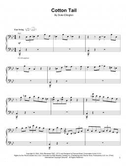 page one of Cotton Tail (Piano Transcription)