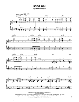 page one of Band Call (Piano Transcription)