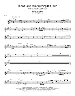 page one of I Can't Give You Anything But Love (Trumpet Transcription)