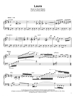 page one of Laura (Piano Transcription)