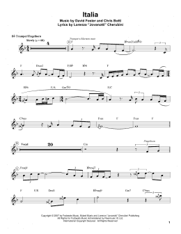 page one of Italia (Trumpet Transcription)