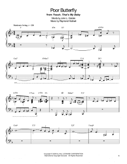 page one of Poor Butterfly (Piano Transcription)