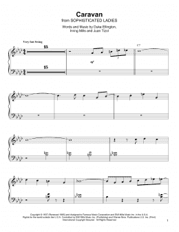 page one of Caravan (Piano Transcription)