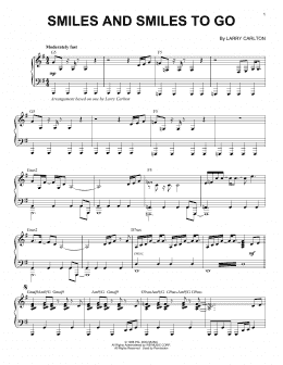 page one of Smiles And Smiles To Go (Piano Solo)