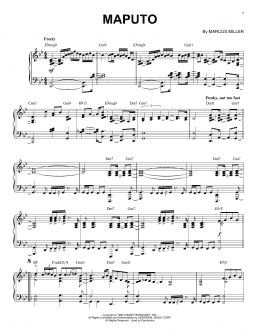 page one of Maputo (Piano Solo)