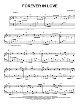page one of Forever In Love (Piano Solo)