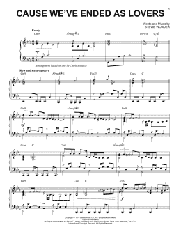 page one of Cause We've Ended As Lovers (Piano Solo)