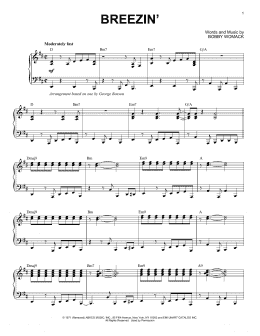 page one of Breezin' (Piano Solo)