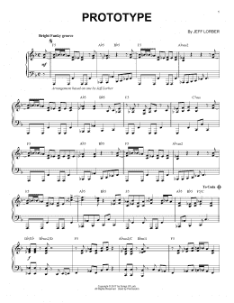 page one of Prototype (Piano Solo)
