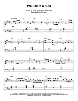 page one of Prelude To A Kiss (Piano Transcription)