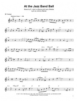 page one of At The Jazz Band Ball (Trumpet Transcription)