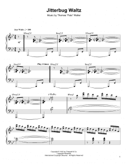 page one of Jitterbug Waltz (Piano Transcription)