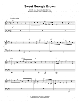 page one of Sweet Georgia Brown (Piano Transcription)