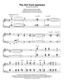 page one of The Girl From Ipanema (Garota De Ipanema) (Piano Transcription)