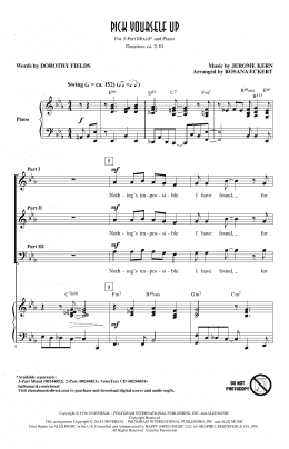page one of Pick Yourself Up (3-Part Mixed Choir)