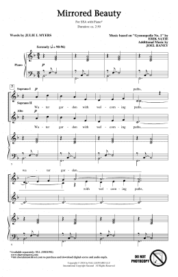 page one of Mirrored Beauty (SSA Choir)