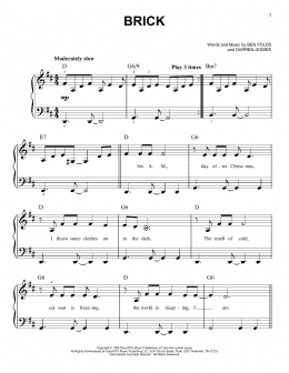page one of Brick (Very Easy Piano)