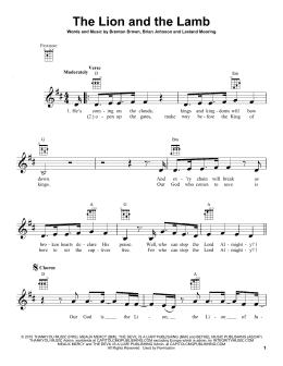 page one of The Lion And The Lamb (Ukulele)