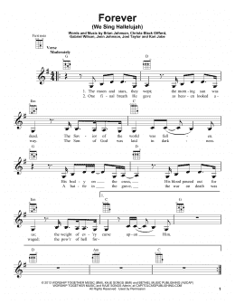 page one of Forever (We Sing Hallelujah) (Ukulele)