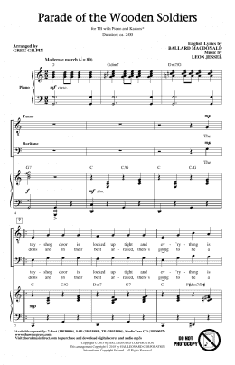 page one of Parade Of The Wooden Soldiers (arr. Greg Gilpin) (TB Choir)