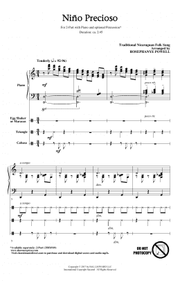 page one of Nino Precioso (arr. Rosephanye Powell) (2-Part Choir)
