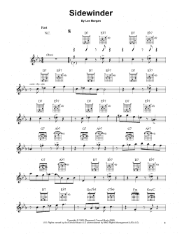 page one of Sidewinder (Easy Guitar)