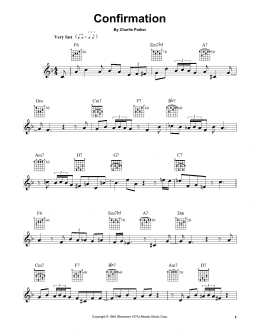 page one of Confirmation (Easy Guitar)