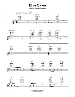 page one of Blue Skies (Easy Guitar)