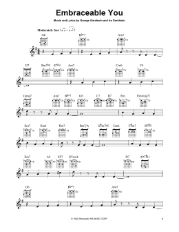 page one of Embraceable You (Easy Guitar)