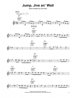 page one of Jump, Jive An' Wail (Easy Guitar)