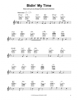 page one of Bidin' My Time (Easy Guitar)
