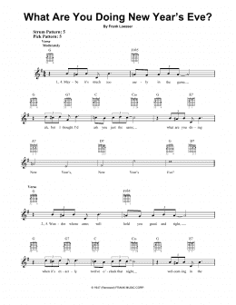 page one of What Are You Doing New Year's Eve? (Easy Guitar)