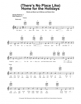 page one of (There's No Place Like) Home For The Holidays (Easy Guitar)