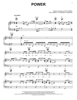 page one of Power (Piano, Vocal & Guitar Chords (Right-Hand Melody))