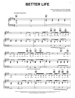 page one of Better Life (Piano, Vocal & Guitar Chords (Right-Hand Melody))