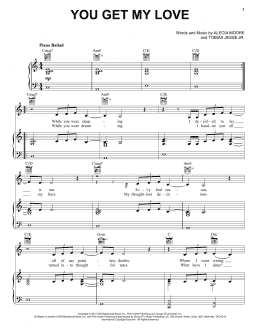 page one of You Get My Love (Piano, Vocal & Guitar Chords (Right-Hand Melody))