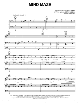 page one of Mind Maze (Piano, Vocal & Guitar Chords (Right-Hand Melody))