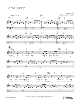 page one of Sh'ma Lullaby (Piano, Vocal & Guitar Chords (Right-Hand Melody))