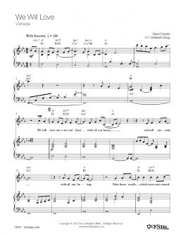 page one of We Will Love (Piano, Vocal & Guitar Chords (Right-Hand Melody))