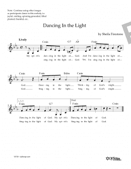 page one of Dancing In The Light (Lead Sheet / Fake Book)
