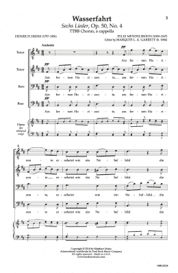 page one of Wasserfahrt (Choir)