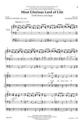 page one of Most Glorious Lord of Life (Choir)
